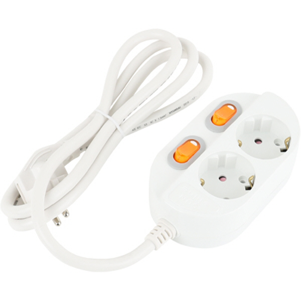 SAFE 멀티탭 NM-215SFS 2구 개별 접지 1.5m