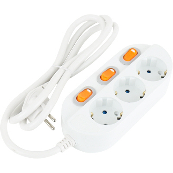 SAFE 멀티탭 NM-315SFS 3구 개별 접지 1.5m