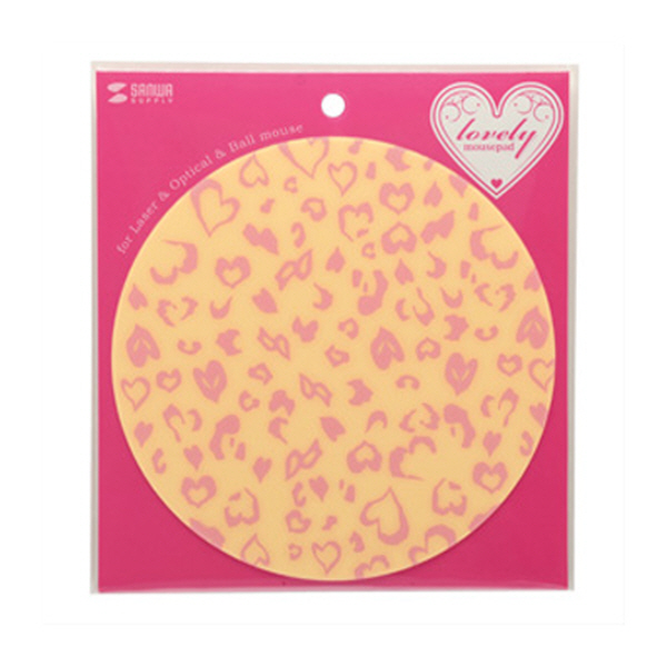SANWA MPD-212HP4 Lovely 마우스 패드(Leopard 핑크)