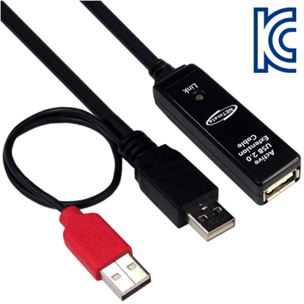 NETmate CBL-203A-20M USB2.0 무전원 리피터 New 20m