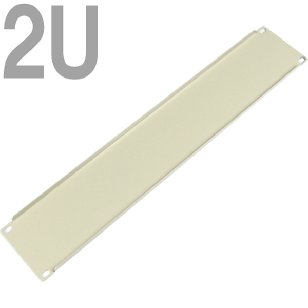 NETmate CYPN-2U(Ivory) 허브랙 블랭크 판넬(2U/아이보리)