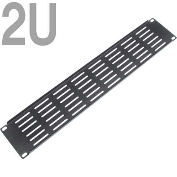 NETmate CYPV-2U(Black) 허브랙 통풍식 블랭크 판넬(2U/블랙)