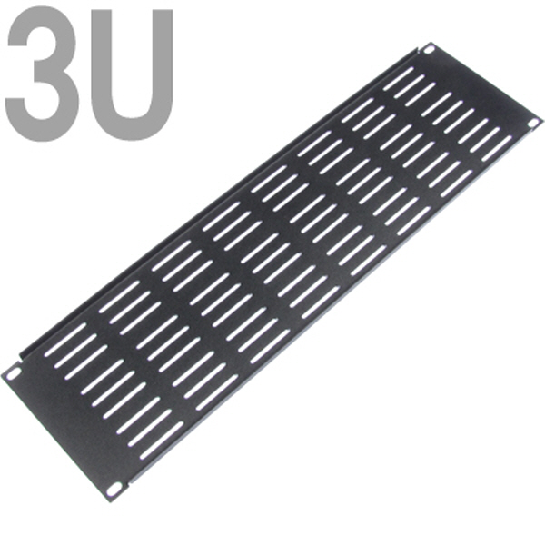 NETmate CYPV-3U(Black) 허브랙 통풍식 블랭크 판넬(3U/블랙)