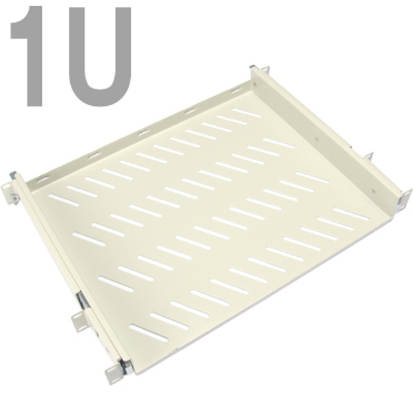 NETmate CYSS-1UD14(Ivory) 허브랙 슬라이딩 선반(아이보리)