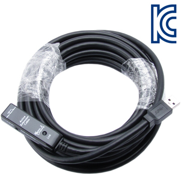 NETmate CBL-302-10M USB3.0 리피터 10m (전원 아답터 포함)