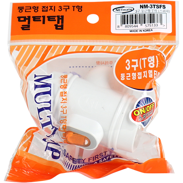 멀티탭 NM-3TSFS 3구 접지 T형(스위치)