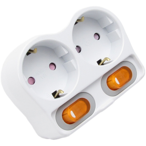 멀티탭 NM-2SFS 2구 개별 탭 스위치형