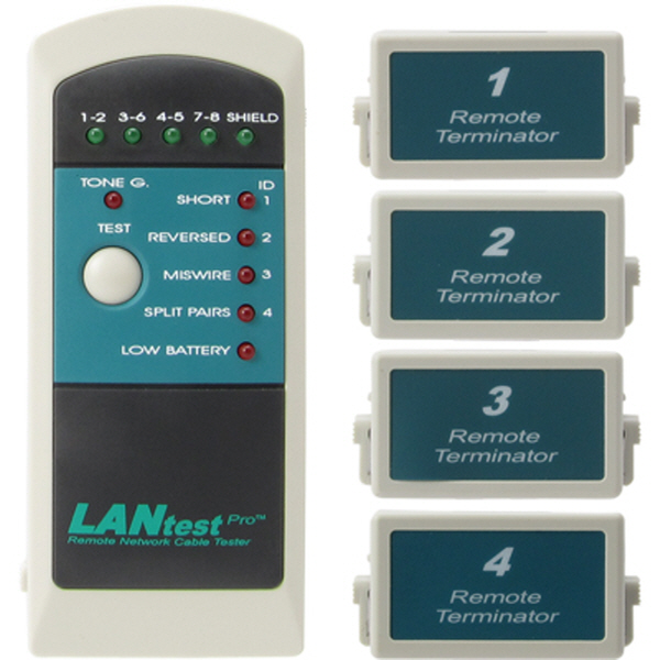 Hobbes 256652ALF/IDT LANtest Pro LAN 테스터기(Tone Generator)  + 4 리모트 유닛