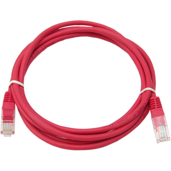 NETmate NMC-U502R CAT.5E UTP 다이렉트 케이블(레드) 2m