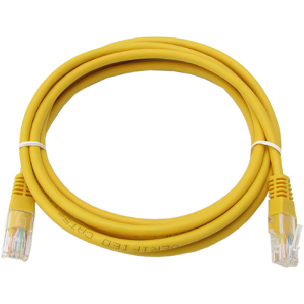 NETmate NMC-U502Y CAT.5E UTP 다이렉트 케이블(옐로우) 2m