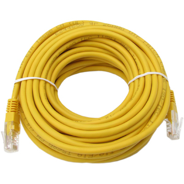 NETmate NMC-U520Y CAT.5E UTP 다이렉트 케이블(옐로우) 20m