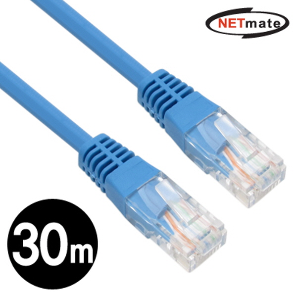 NETmate NMC-U530BL CAT.5E UTP 다이렉트 케이블(블루) 30m