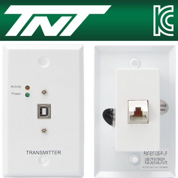 TNT NM-TNT06 월 플레이트 USB BF-AF 리피터(RJ-45)(45m)