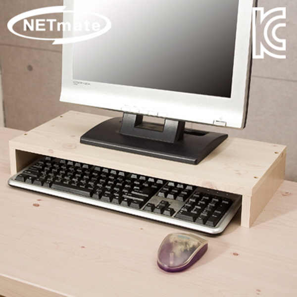 NETmate NMK-OMS04 1단 모니터 받침대 (워시)