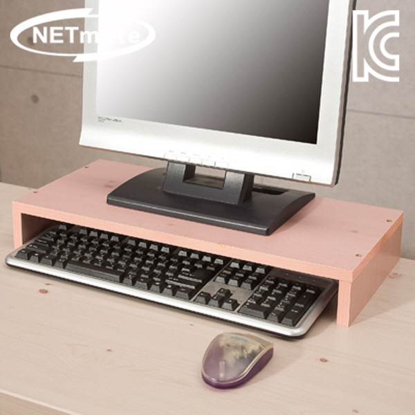 NETmate NMK-OMS05 1단 모니터 받침대 (핑크)