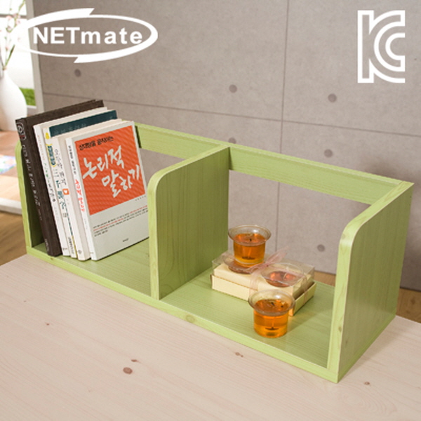 NETmate NMK-OBC01 라운드형 책꽂이 (600x200x200/그린)