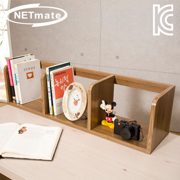 NETmate NMK-OBC07 라운드형 책꽂이 (800x200x200/엔틱)