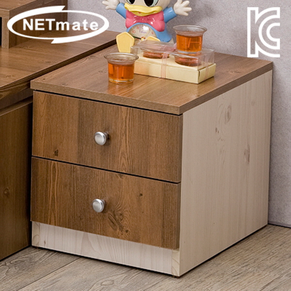 NETmate NMK-OD202 2단 서랍장 (엔틱)