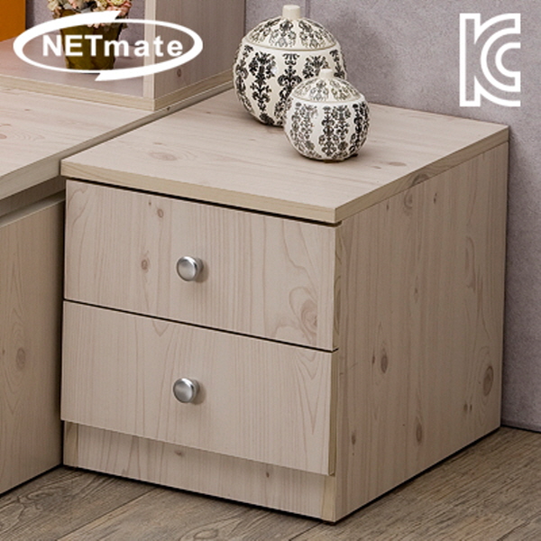 NETmate NMK-OD204 2단 서랍장 (워시)