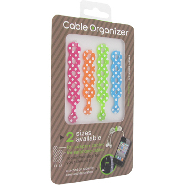 NETmate NMA-LM27 물방울무늬 줄감개(꼬임방지 선 정리기)