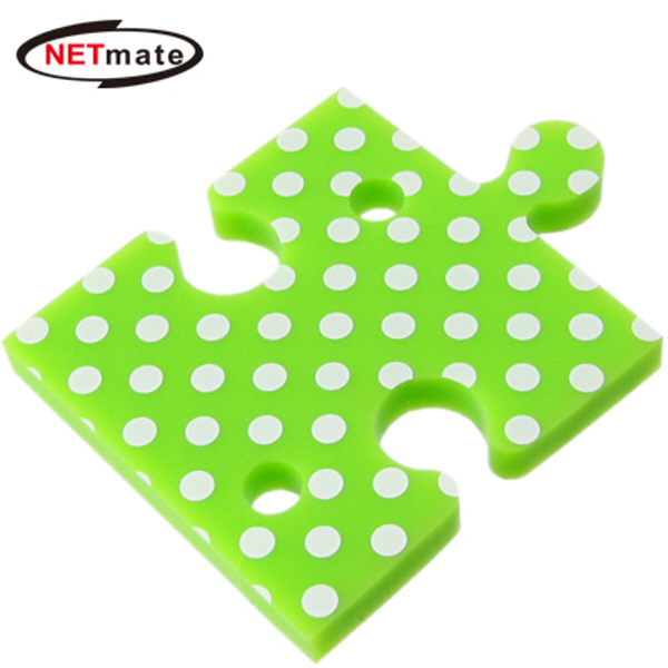 NETmate NMA-LM28 퍼즐 이어폰 줄감개(꼬임방지 선 정리기)(그린)