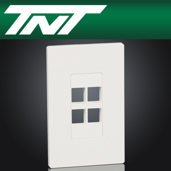 TNT NM-TNT59 아울렛 4포트 페이스 플레이트