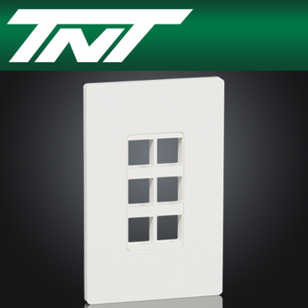 TNT NM-TNT60 아울렛 6포트 페이스 플레이트
