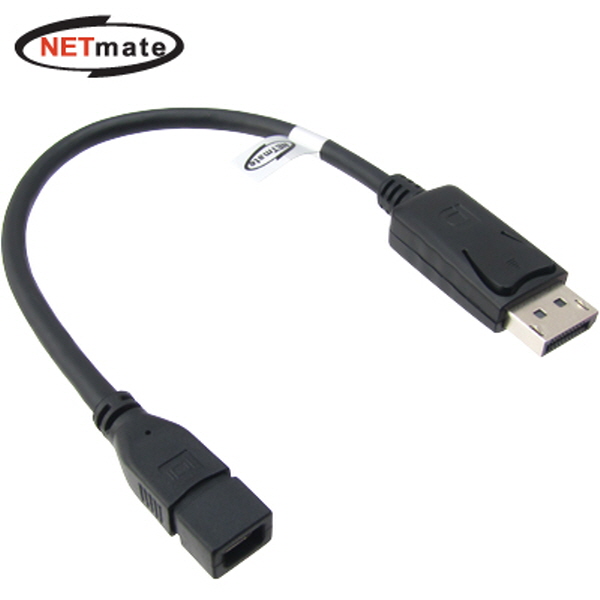 NETmate NM-DPG01 Mini DisplayPort to DisplayPort 케이블 젠더 0.25m