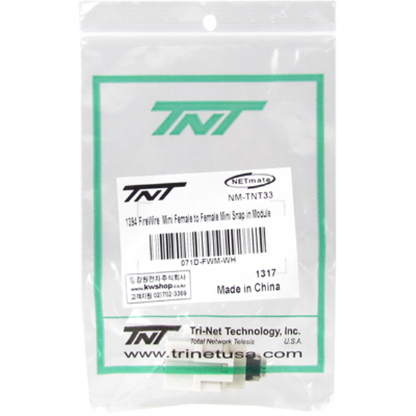 TNT NM-TNT33 IEEE1394A 4P F/F 스냅인 멀티미디어 모듈