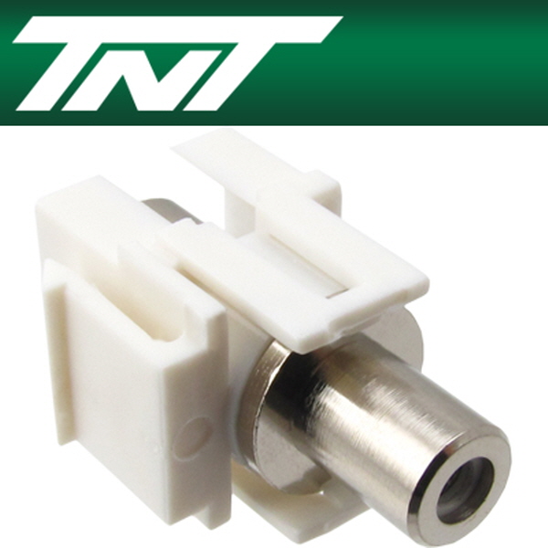 TNT NM-TNT38 RCA F/F 스냅인 멀티미디어 모듈(화이트)