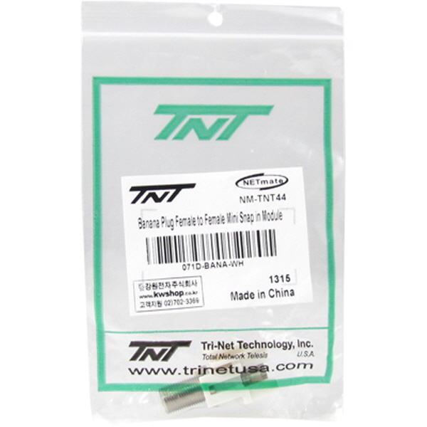 TNT NM-TNT44 바나나잭 F/F 스냅인 멀티미디어 모듈