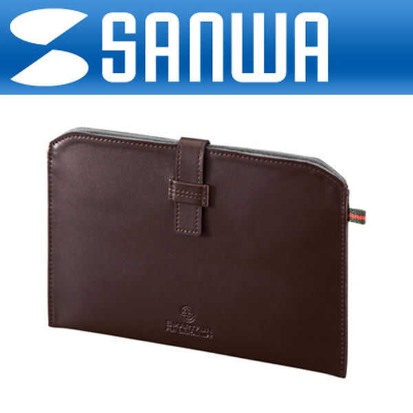 SANWA PDA-TABSL7BR 7형 태블릿PC 소프트 인조가죽 케이스(브라운)