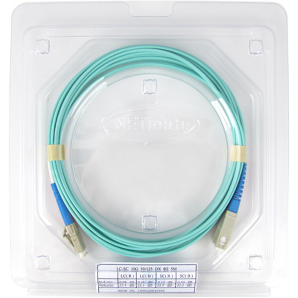 NETmate NMC-LS405M 10G 광점퍼코드 LC-SC-2C-멀티모드 5m