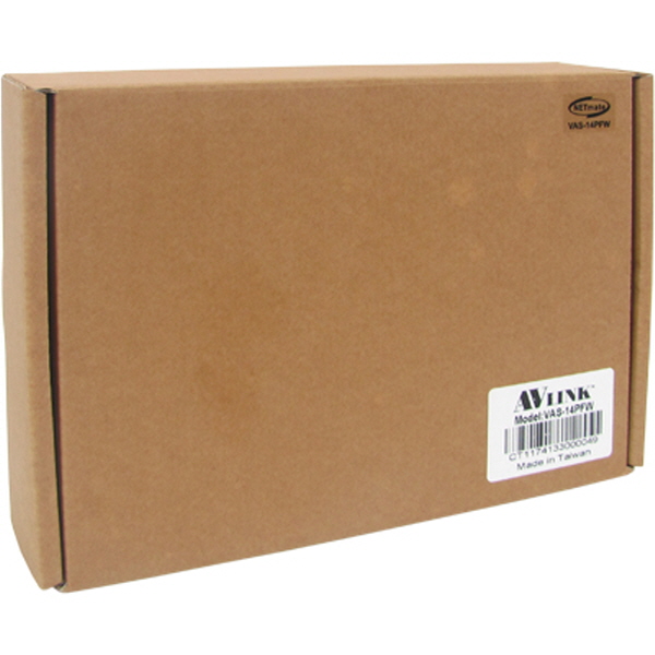 NETmate VAS-14PFW 고해상도 1:4 모니터 분배기(벽걸이형/오디오포함)