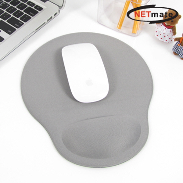NETmate NMA-LM37 손목보호 마우스 패드(그레이)