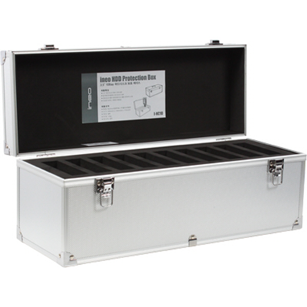 ineo I-NC10 알루미늄 하드디스크 보관함(3.5형 10Bay)