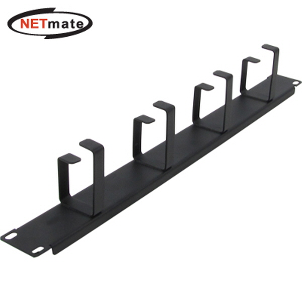 NETmate CYCM-1U4SR 허브랙/서버랙 케이블 매니지먼트 판넬(1U/블랙)
