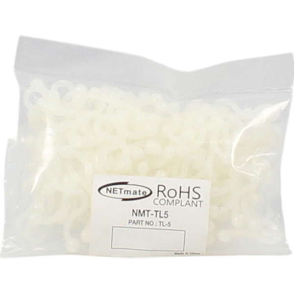 NETmate NMT-TL5 케이블 정리용 트위스트 케이블 타이 (5mm/화이트/100EA)