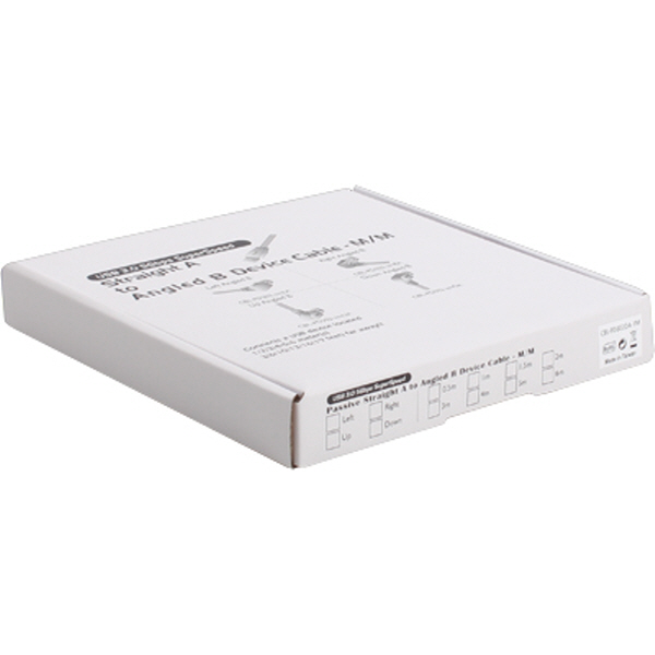 NETmate CBL-PD302DA-2M USB3.0 AM-BM(아래쪽 꺾임) 케이블 2m