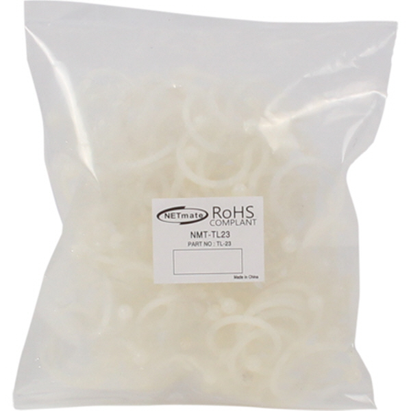 NETmate NMT-TL23 케이블 정리용 트위스트 케이블 타이 (22.7mm/화이트/100EA)