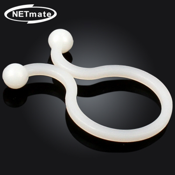NETmate NMT-TL23 케이블 정리용 트위스트 케이블 타이 (22.7mm/화이트/100EA)