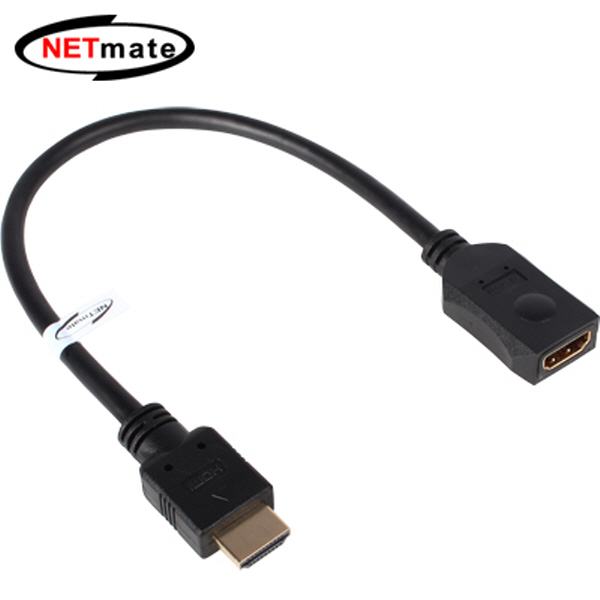 NETmate NMC-HF030B HDMI 1.4 연장 케이블 0.3m (FullHD 3D)