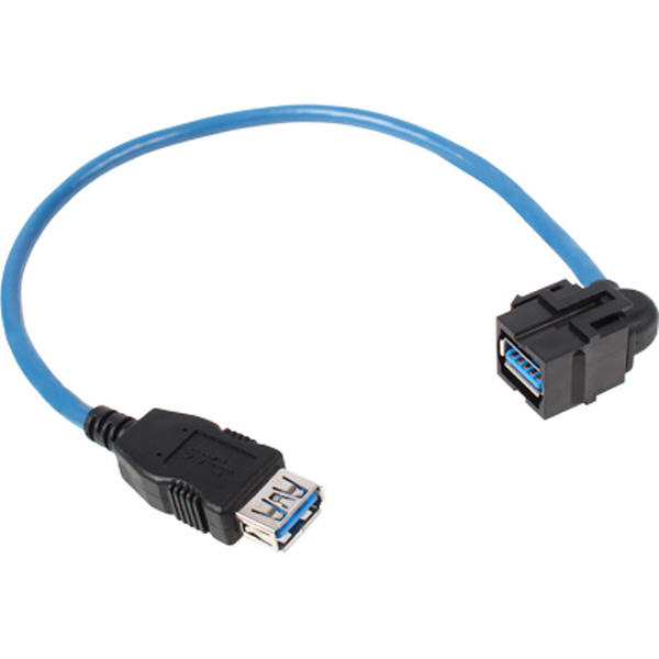 TNT NM-TNTG05 USB3.0 AF/AF 스냅인 멀티미디어 케이블 타입 모듈 0.3m