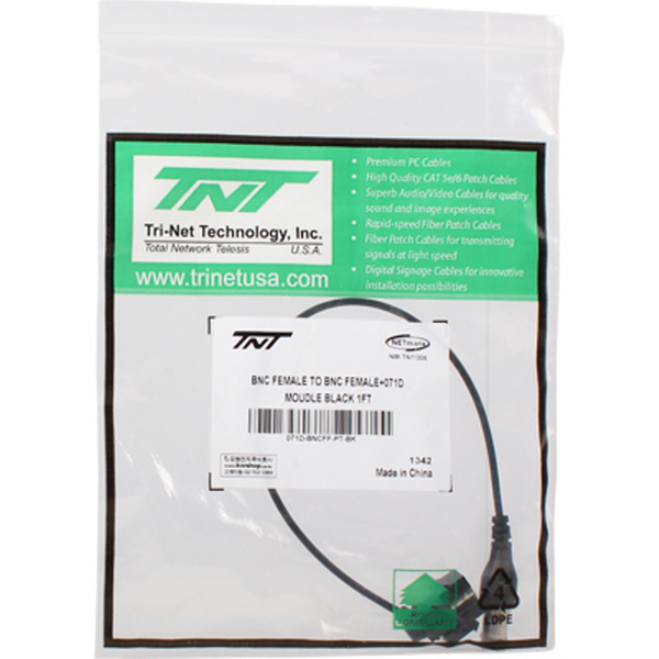 TNT NM-TNTG06 BNC F/F 스냅인 멀티미디어 케이블 타입 모듈 0.3m