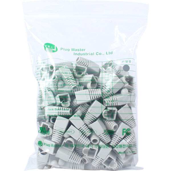 PLUG MASTER NM-SR001G RJ-45 통부트(6Ø/그레이/100개)