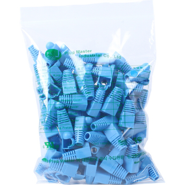 PLUG MASTER NM-SR001BL RJ-45 통부트(6Ø/블루/100개)