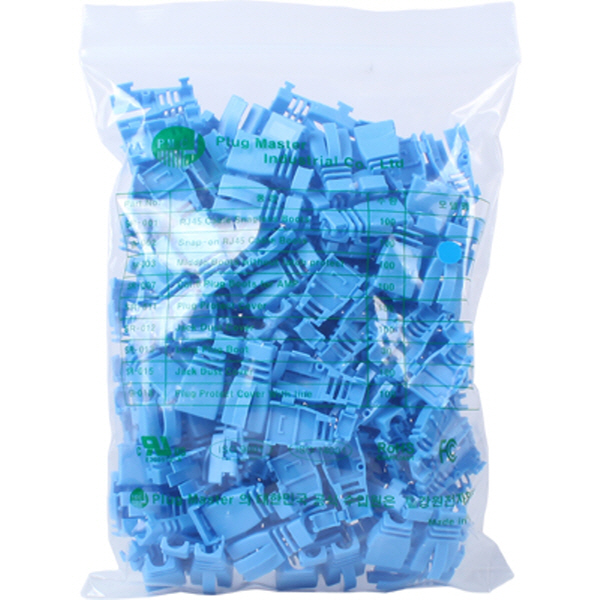 PLUG MASTER NM-SR002BL RJ-45 조립형 통부트(6Ø/블루/100개)