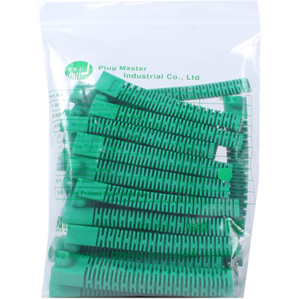 PLUG MASTER NM-SR013GR RJ-45 롱타입 통부트(6Ø/그린/30개)
