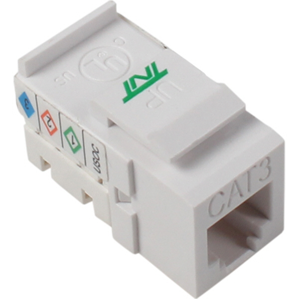 TNT NM-TNT91 CAT.3 UTP 스냅인 키스톤잭 모듈(90°)