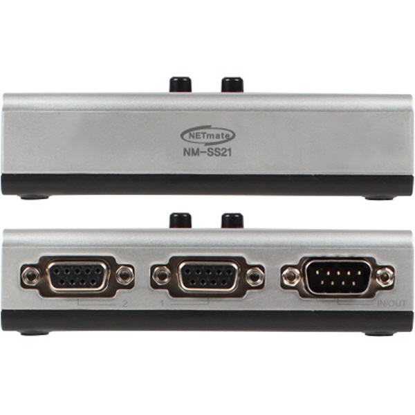 NETmate NM-SS21 시리얼(RS232) 2:1 수동선택기(벽걸이형)